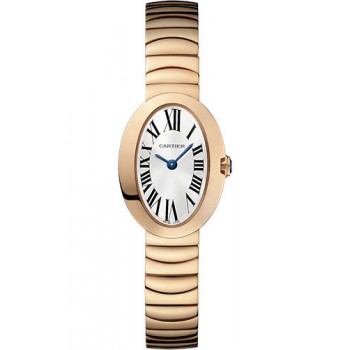 Replik uhr Cartier Baignoire Mini 18 Karat Roségold Damenuhr W8000015