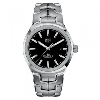 Replik Uhr TAG Heuer WBC2110.BA0603 Link Calibre 5 Automatik schwarzes Zifferblatt Herrenuhr