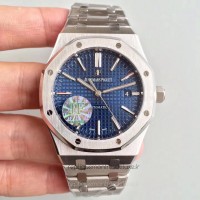 Replika Audemars Piguet Royal Oak 15400 Rostfreier Stahl Blaues Zifferblatt 