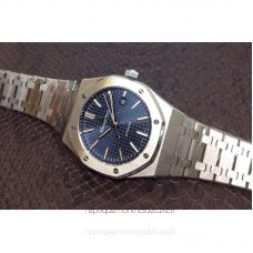 Replik-Uhr Audemars Piguet Royal Oak 15400 Rostfreier Stahl Blaues Zifferblatt Rostfreier Stahl