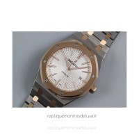 Replik-Uhr Audemars Piguet Royal Oak 15400 Rostfreier Stahl Roségold WeiBes Zifferblatt