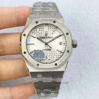 Replik-Uhr Audemars Piguet Royal Oak 15450 Rostfreier Stahl Silbernes Zifferblatt 