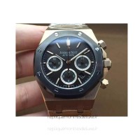 Replika Audemars Piguet Royal Oak 26320 Roségold Schwarzes Zifferblatt