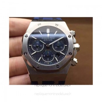 Replik-Uhr Audemars Piguet Royal Oak 26320 Rostfreier Stahl Blaues Zifferblatt Rubber Strap