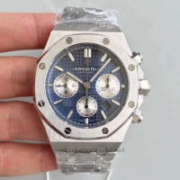 Replik-Uhr Audemars Piguet Royal Oak Chronograph 26320 Rostfreier Stahl Blaues Zifferblatt