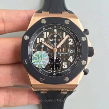 Replik-Uhr Audemars Piguet Royal Oak Offshore 25940O.OO.D002CA.01 Roségold Ceramic GroBes Zifferblatt