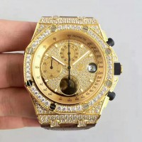 Replika Audemars Piguet Royal Oak Offshore 26067OR.ZZ.D002CR.01 Gelbgold Diamanten Diamanten Dial