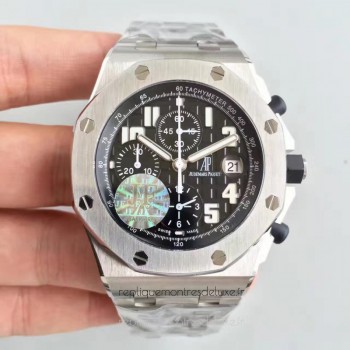 Replik-Uhr Audemars Piguet Royal Oak Offshore 26170ST.OO.1000ST.08 Rostfreier Stahl Schwarzes Zifferblatt