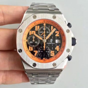 Replika Audemars Piguet Royal Oak Offshore 26170ST.OO.D101CR.01 Rostfreier Stahl Schwarzes Zifferblatt