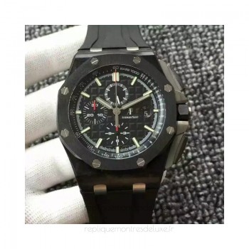 Replik-Uhr Audemars Piguet Royal Oak Offshore 26400AU.OO.A002CA.01 Forged Carbon Schwarzes Zifferblatt 