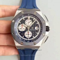 Replika Audemars Piguet Royal Oak Offshore 26401PO.OO.A018CR.01 Rostfreier Stahl Blaues Zifferblatt 