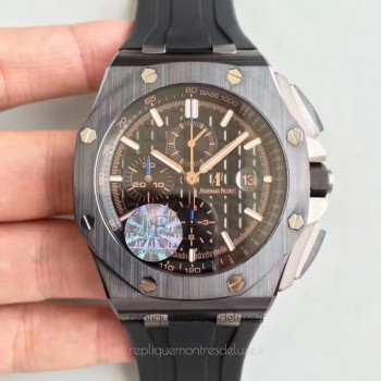 Replik-Uhr Audemars Piguet Royal Oak Offshore 26405CE.OO.A002CA.02 Ceramic Schwarzes Zifferblatt 