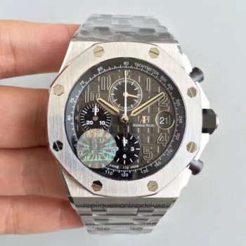 Replik-Uhr Audemars Piguet Royal Oak Offshore 26470PT.OO.1000PT.01 Rostfreier Stahl GroBes Zifferblatt 