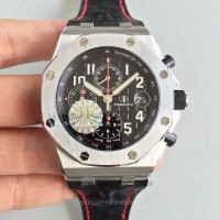 Replika Audemars Piguet Royal Oak Offshore 26470ST.OO.A101CR.01 Rostfreier Stahl Schwarzes Zifferblatt 