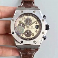 Replika Audemars Piguet Royal Oak Offshore 26470ST.OO.A801CR.01 Rostfreier Stahl Braunes Zifferblatt 