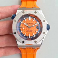 Replik-Uhr Audemars Piguet Royal Oak Offshore Diver 15710ST.OO.A070CA.01 Rostfreier Stahl Orange Dial 