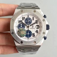 Replik-Uhr Audemars Piguet Royal Oak Offshore Navy 26170ST.OO.D305CR.01 Rostfreier Stahl WeiBes Zifferblatt