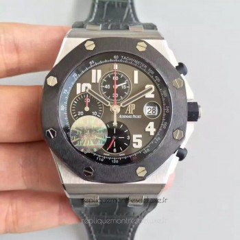 Replik-Uhr Audemars Piguet Royal Oak Offshore Qatar 135Th Anniversary 26219IO.OO.D005CR.01 Titanium Anthrazitfarbenes Zifferblatt 