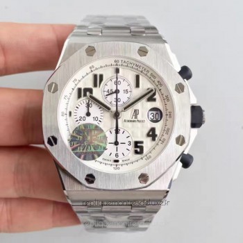 Replik-Uhr Audemars Piguet Royal Oak Offshore Safari 26170ST.OO.D091CR.01 Rostfreier Stahl WeiBes Zifferblatt