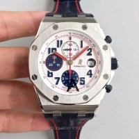 Replika Audemars Piguet Royal Oak Offshore Tour Auto 2012 26208ST.00.D305CR.01 Rostfreier Stahl Schwarzes Zifferblatt