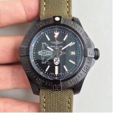 Replika Breitling Avenger II Seawolf Boelcke M17316Y/BE72 PVD black display