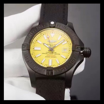 Replika Breitling Avenger II Seawolf Limited Edition M7331E2/I530-101W Yellow Dial PVD