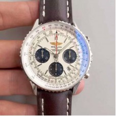 Replika Breitling Navitimer 01 AB012012/BB01/437X/A20BA.1 Weiße Dusche in Edelstahl