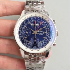 Replika Breitling Navitimer Montbrillant Datora A21330 Blaue Dusche aus Edelstahl