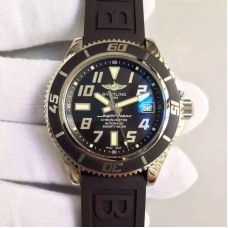 Replika Breitling Superocean 42 A1736402/BA32 in Edelstahl mit schwarzem Display