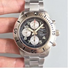 Replika Breitling Superocean Chronograph Steelfish Black Dial Stainless Steel A13341C3/BD19/162A