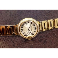 Replik-Uhr Cartier Ballon Bleu 36MM Gelbgold WeiBes Zifferblatt