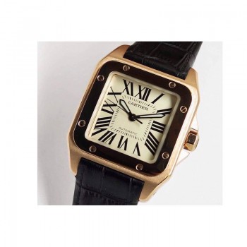 Replik-Uhr Cartier Santos 100 XL Roségold