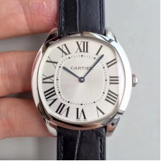 Replik-Uhr Drive de Cartier Extra-Flat WGNM0007 Rostfreier Stahl Silbernes Zifferblatt