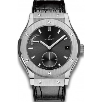 Replik-Uhr Hublot Classic Fusion Gangreserve 8 Tage Titanium 516.NX.1470.LR