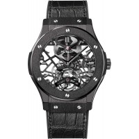 Replica Uhren Hublot Classic Fusion Skeleton Tourbillon Schwarz 45mm 505.CM.0140.LR