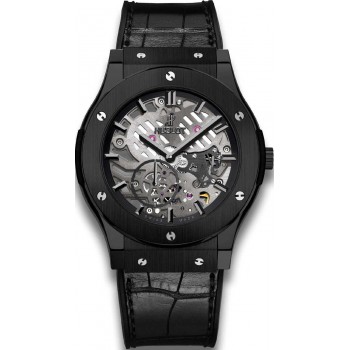 Replika Uhr Hublot Classic Fusion Classico Ultra-Thin All Black 45mm 515.CM.0140.LR