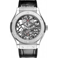 Replica Uhren Hublot Classic Fusion Skeleton Tourbillon Titan 45mm 505.NX.0170.LR