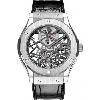 Replica Uhren Hublot Classic Fusion Skeleton Tourbillon Titan 45mm 505.NX.0170.LR