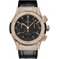 Replik-Uhr Hublot Classic Fusion Chronograph King Gold Pave 45mm 521.OX.1180.LR.1704