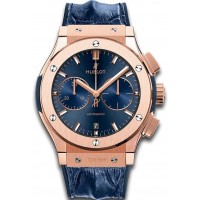 Replik-Uhr Hublot Classic Fusion Blue Chronograph King Gold 45mm 521.OX.7180.LR