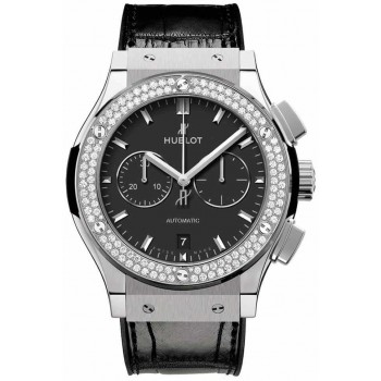 Replica Uhren Hublot Classic Fusion Chronograph Diamant Lünette 541.NX.1171.LR.1104