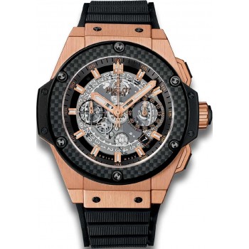 Replik-Uhr Hublot King Power Unico King Gold Carbon 48mm 701.OQ.0180.RX