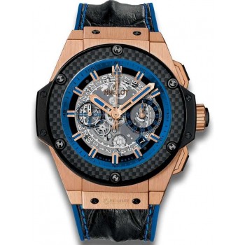 Replika Uhr Hublot King Power Unico Gold und Blau 701.OQ.0119.HR