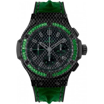 Replika Uhr Hublot Big Bang Carbon Lünette Baguette Tsavorites 44mm 301.QX.1791.HR.1922