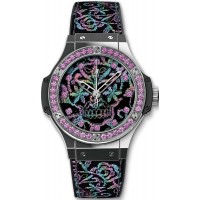 Replika Uhr Hublot Big Bang Broderie Sugar Skull Stahl 343.SS.6599.NR.1233