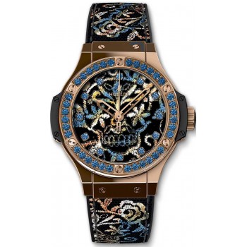 Replik-Uhr Hublot Big Bang Broderie Sugar Skull Gold 343.PS.6599.NR.1201