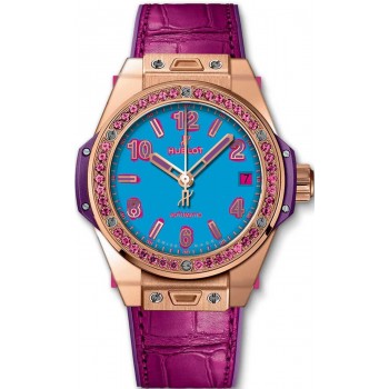 Replik-Uhr Hublot Big Bang One Click Pop Art King Gold Rose 465.OP.5189.LR.1233.POP16