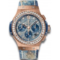 Replik-Uhr Hublot Big Bang Jeans Gold Diamanten 341.PL.2780.NR.1204.JEANS