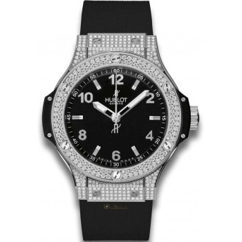 Replica Uhren Hublot Big Bang Steel Pave 38mm 361.SX.1270.RX.1704