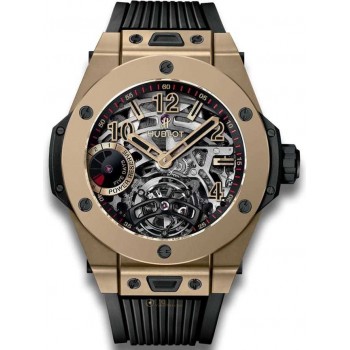 Replik-Uhr Hublot Big Bang Tourbillon Gangreserve 5 Tage Full Magic Gold 405.MX.0138.RX